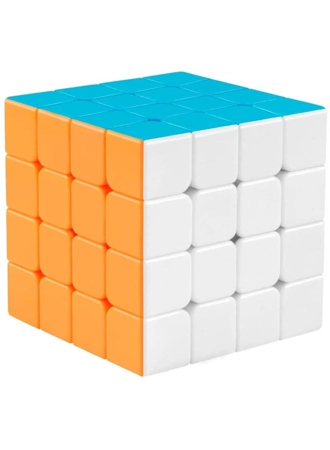 Coogam Qiyi 4x4 Speed Cube Stickerless Magic Puzzle Toy Gift for Kids and Adults Challenge (Qiyuan S Version)