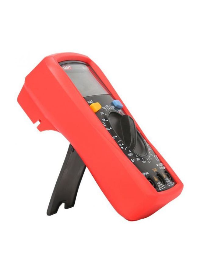 UT33C+ Digital Multimeter Electrical Handheld Ammeter Manual Range AC/DC Current Temperature Red/Black