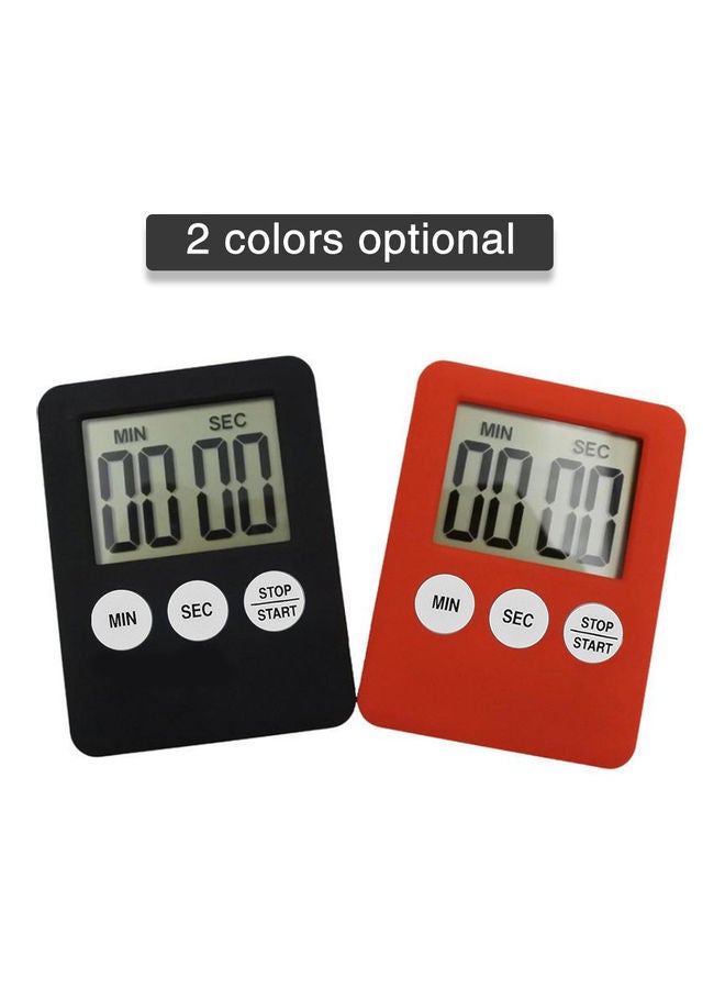Digital Kitchen Cooking Timer Countdown for with Large Number Display 99 Minutes 59 Seconds Setting Red 7.2*1*5.5cm