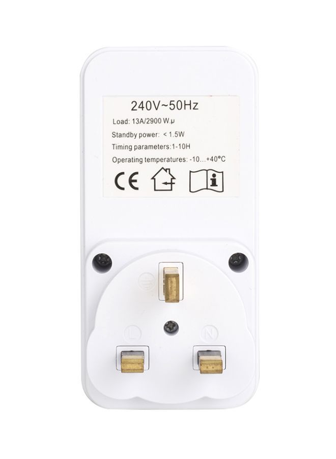 Indoor Countdown Timer White 52x110mm