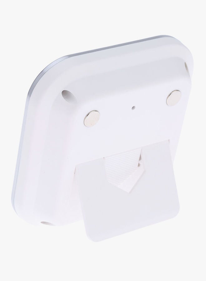 LCD Digital Kitchen Timer White 8.5x2x8.5centimeter