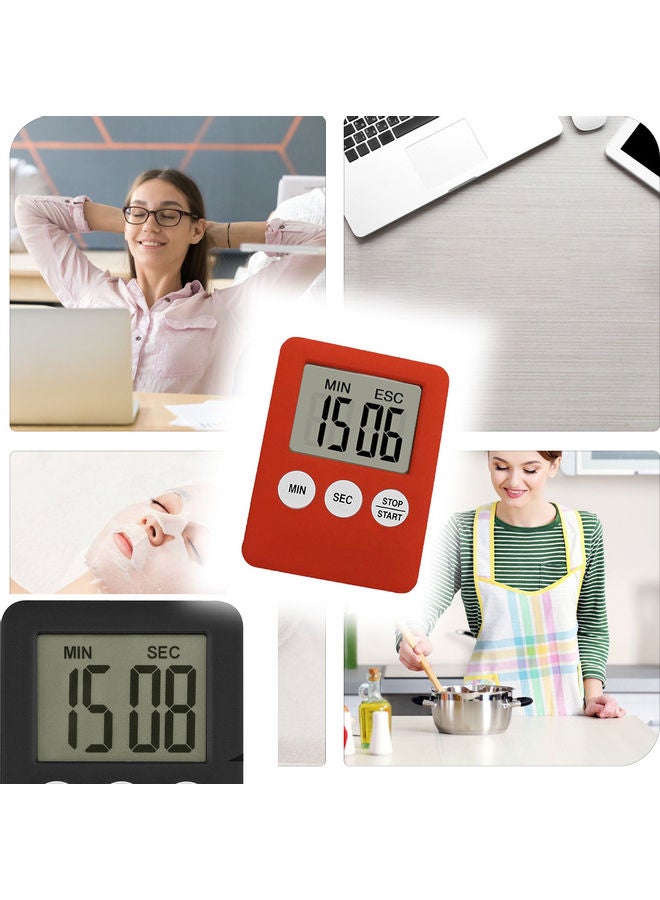 Digital Kitchen Cooking Timer Countdown for with Large Number Display 99 Minutes 59 Seconds Setting Black 7.2*1*5.5cm