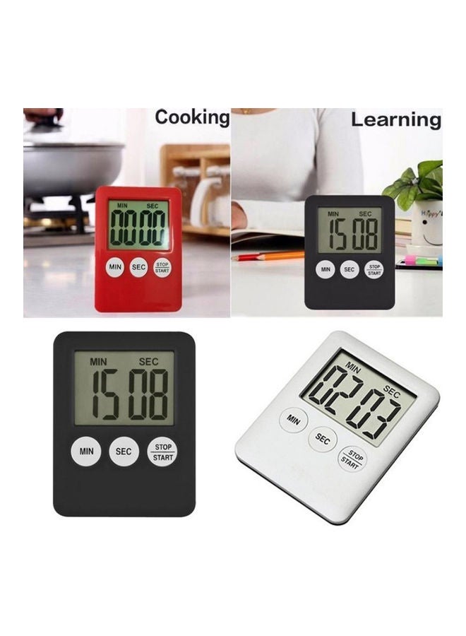 Digital Kitchen Cooking Timer Countdown for with Large Number Display 99 Minutes 59 Seconds Setting Black 7.2*1*5.5cm