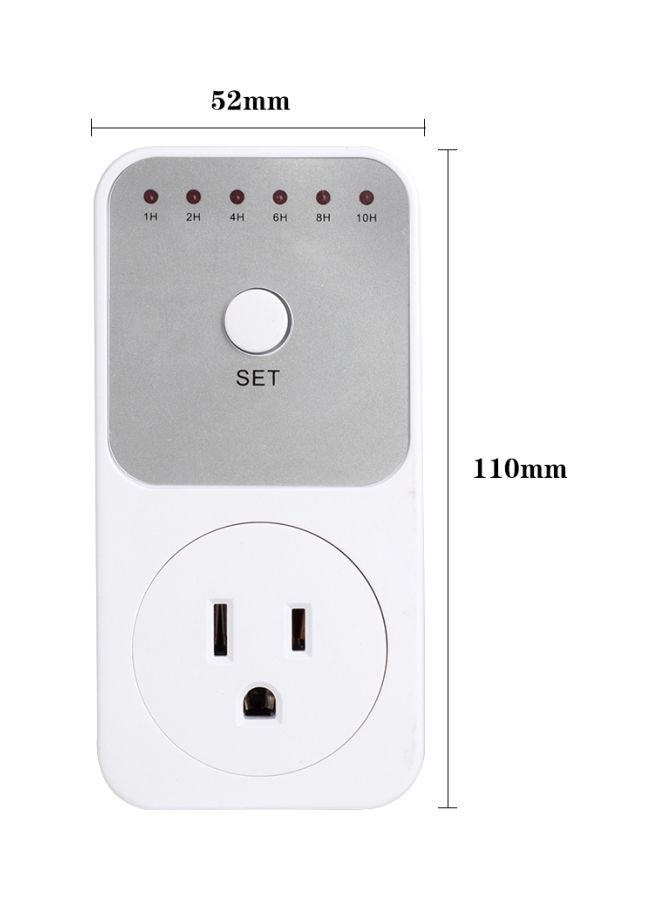 Indoor Countdown Timer White/Silver