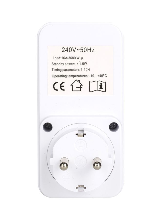 Indoor Countdown Timer White/Silver