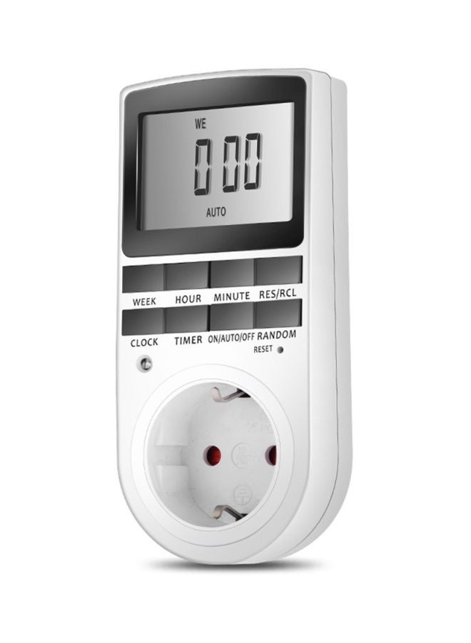 Digital Timer Socket White