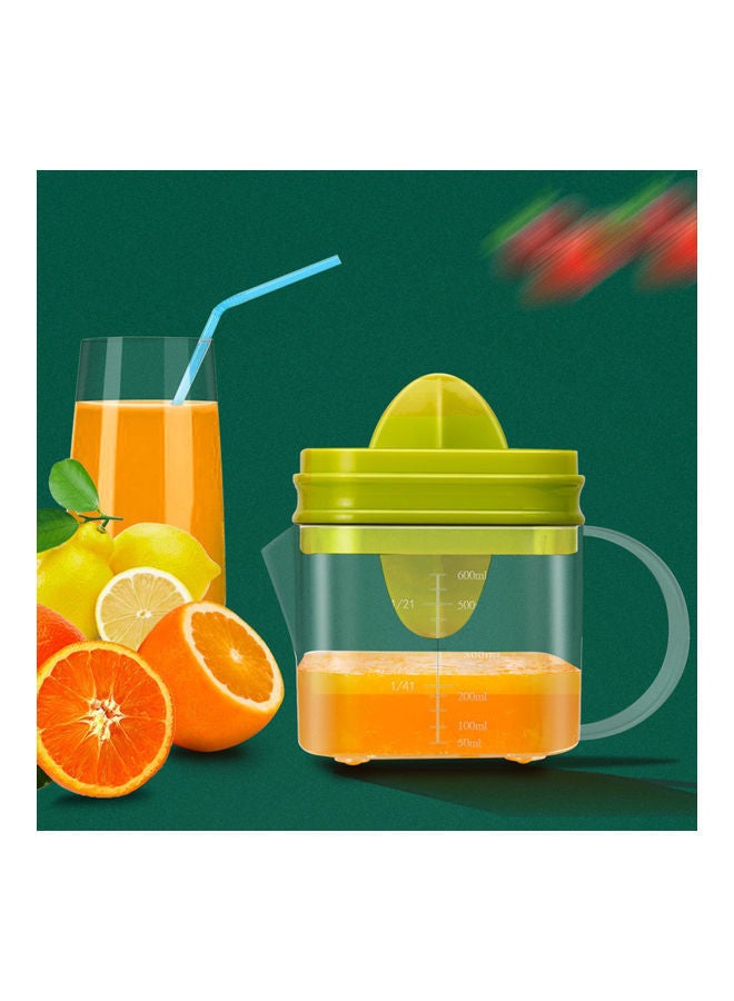 Plastic Hand Press Juicer Tool Green/Clear