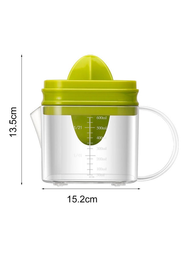 Plastic Hand Press Juicer Tool Green/Clear