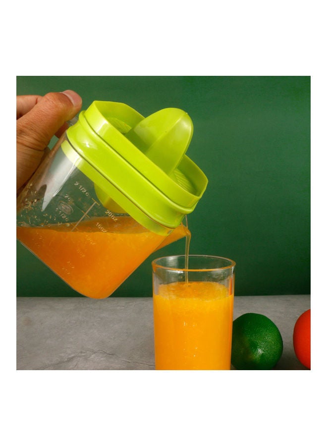 Plastic Hand Press Juicer Tool Green/Clear