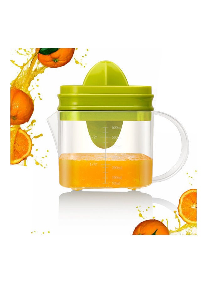 Plastic Hand Press Juicer Tool Green/Clear