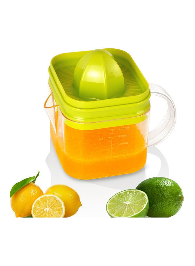 Plastic Hand Press Juicer Tool Green/Clear
