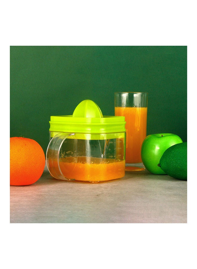 Plastic Hand Press Juicer Tool Green/Clear