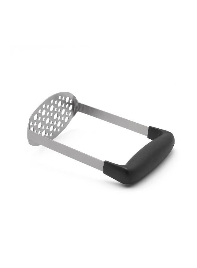 Stainless Steel Potato Masher Black/Silver 17.5centimeter