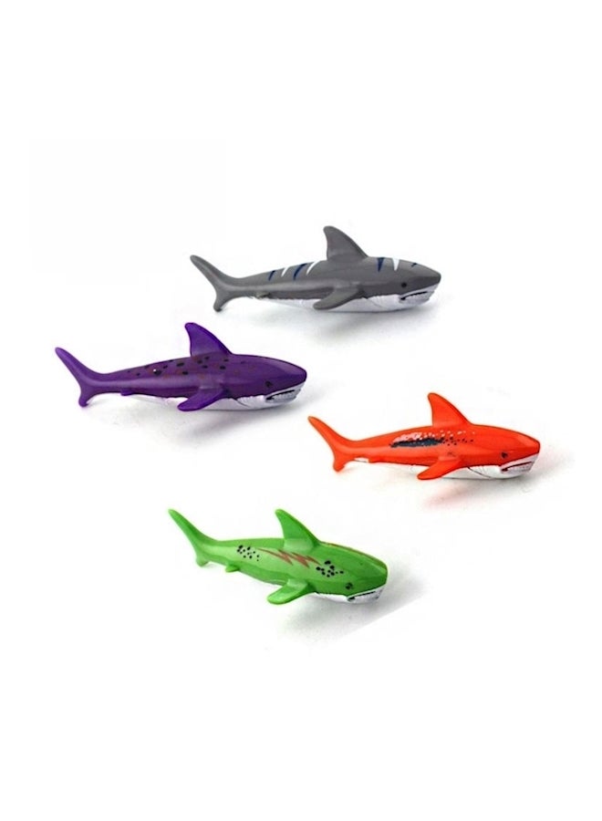 4-Piece Underwater Throw Shark Set