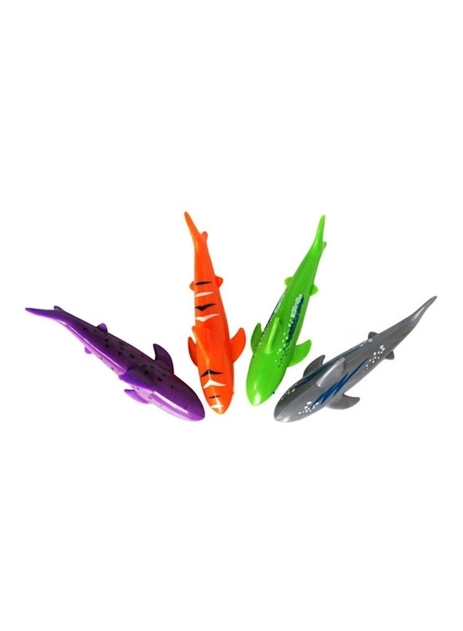 4-Piece Underwater Throw Shark Set