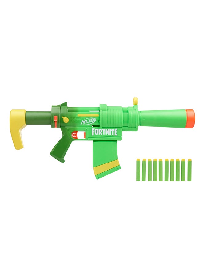 Fortnite SMG-Zesty Elite Dart Blaster Removable Stock And Barrel Removable 10-Dart Clip