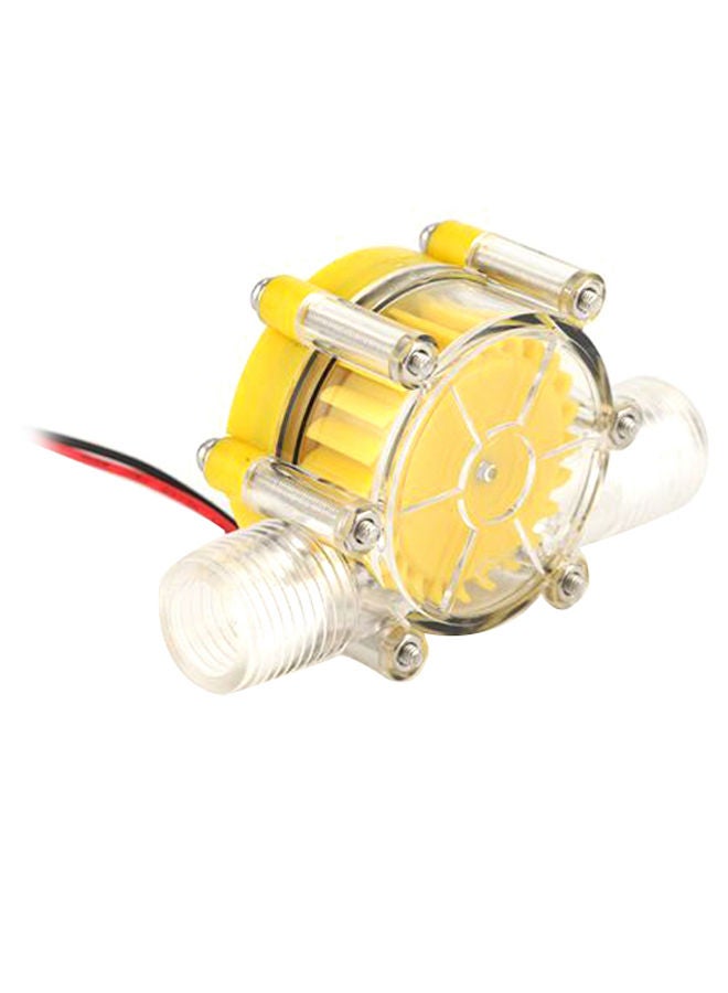 Micro Hydro Tap Stable Waterflow Pump Charge Generator Yellow/Clear