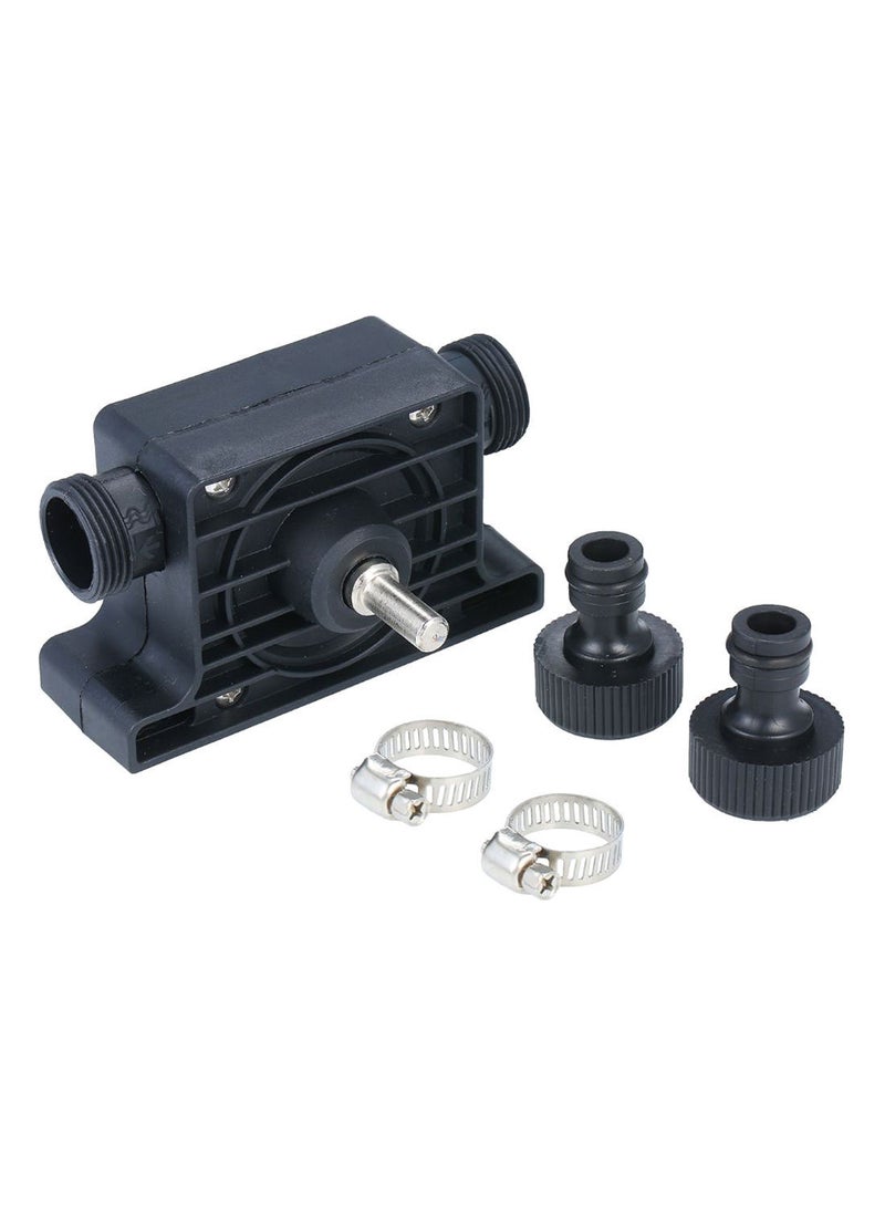 Self Priming Transfer Oil Fluid Water Pump Black/Silver