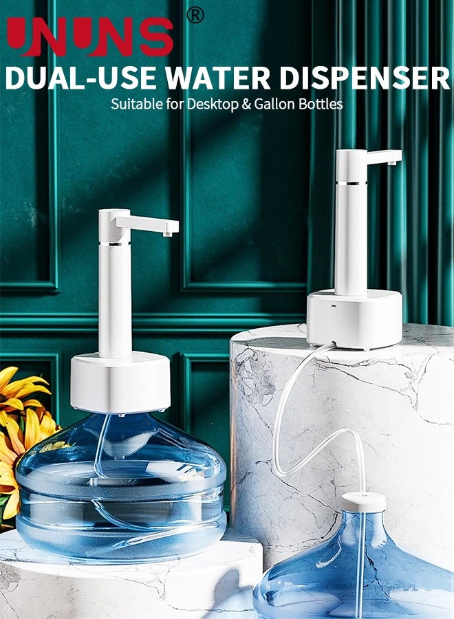 Water Dispenser For 5 Gallon Bottle,Intelligent Desktop Water Bottle Dispenser,Dual-Purpose Automatic Water Pump For Universal Bottle,Water Jug Dispenser Suitable For Home,Office,Outdoor