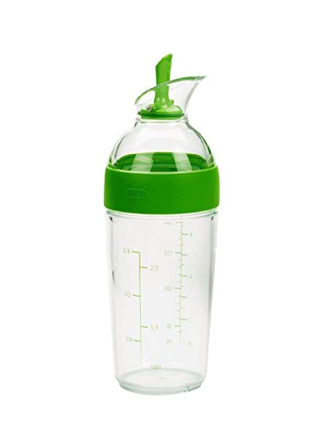 Good Grips Little Salad Dressing Shaker Clear/Green 3x4.2x9.5inch