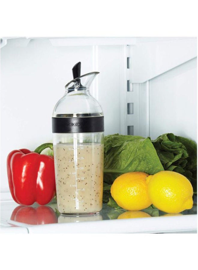 Good Grips Salad Dressing Shaker Clear/Black 2.5x2.5x8.8inch