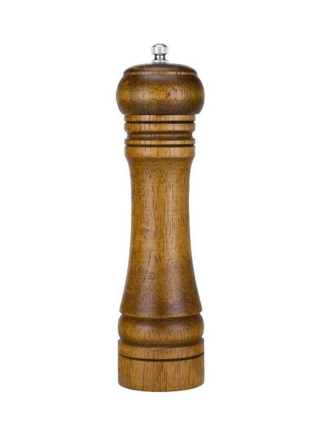 Manual Solid Wood Pepper Grinder Brown