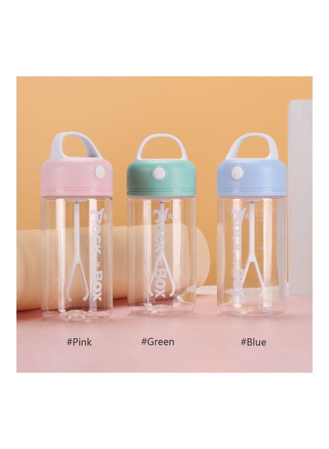 Electric Protein Shaker Bottle Blue/Pink 380ml