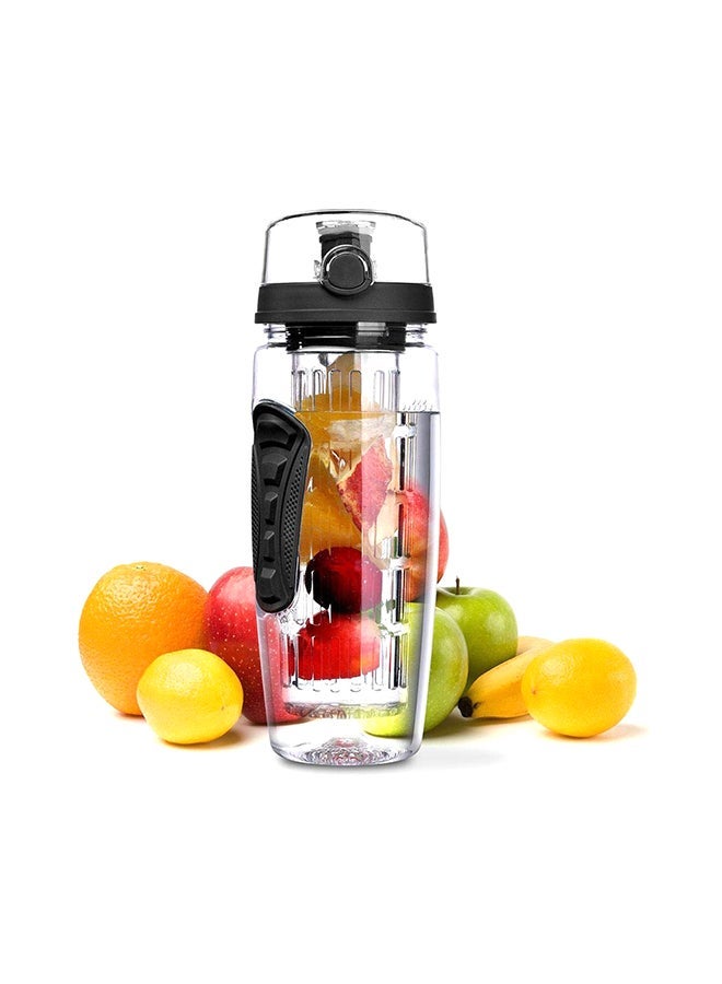 Fruit Infuser Juice Shaker Bottle Clear 1Liters