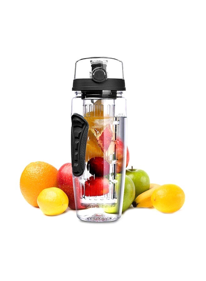 Fruit Infuser Juice Shaker Bottle Clear 1Liters