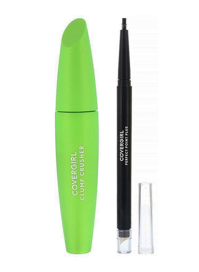 Clump Crusher Mascara With Perfect Point Plus Eye Pencil Black