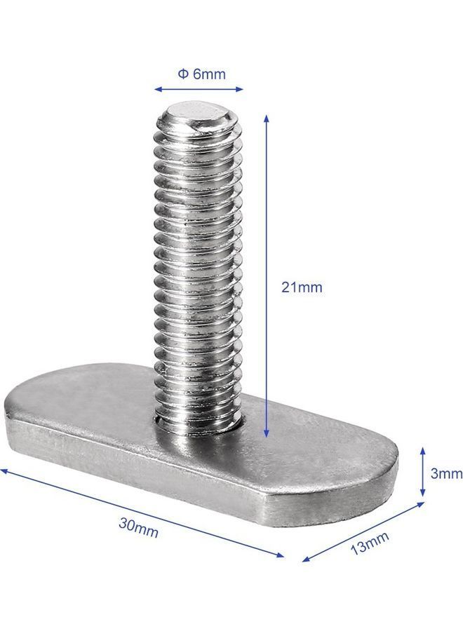 6-Piece Kayak Rails Screw 8x6x1.5cm