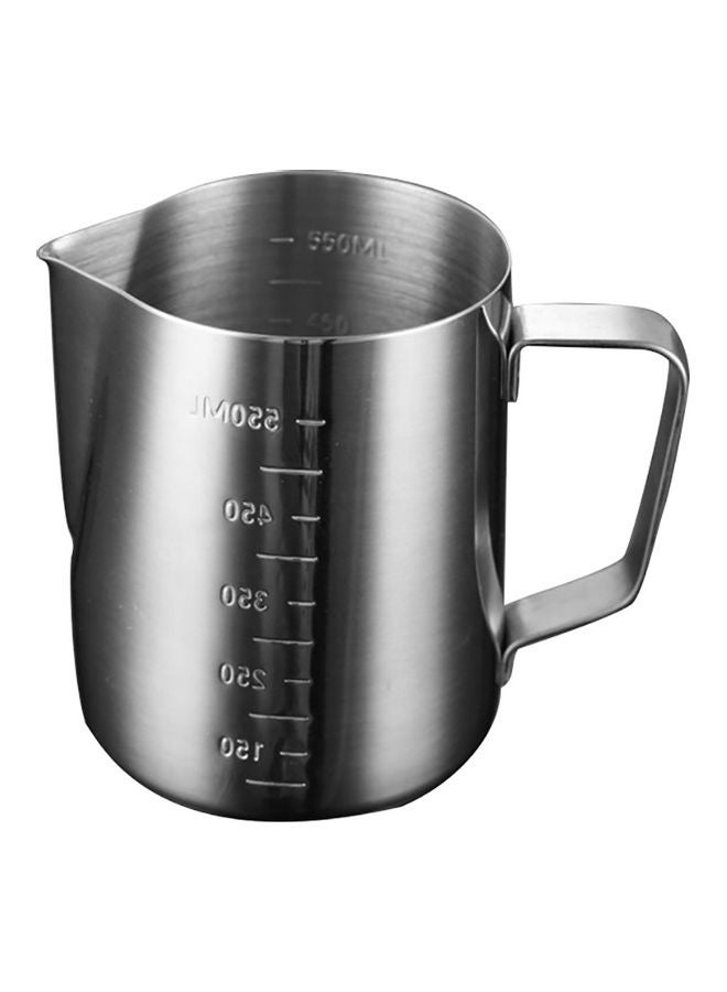 Stainless Steel Sharp Spout Scale Measuring Cup Silver