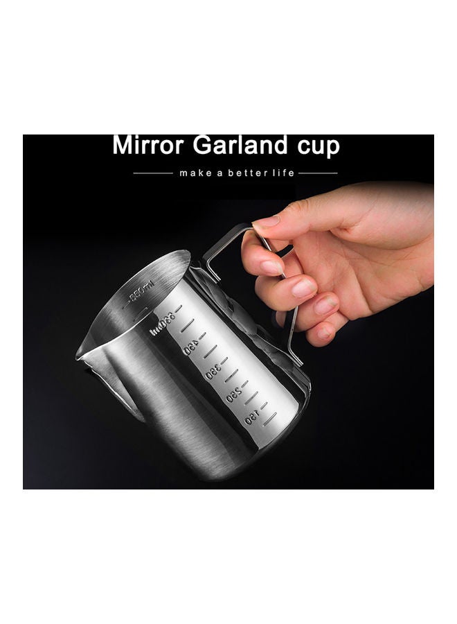 Stainless Steel Sharp Spout Scale Measuring Cup Silver