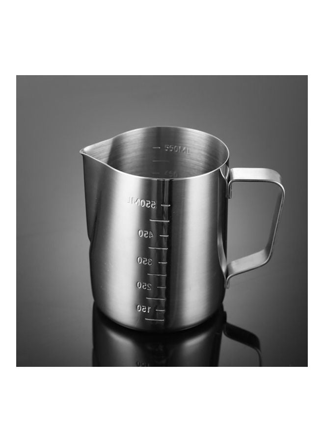 Stainless Steel Sharp Spout Scale Measuring Cup Silver