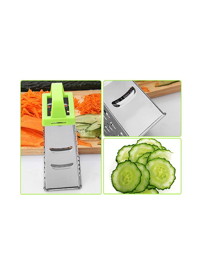 Manual Cheese Vegetable Grater Box Silver 20.00x8.50x8.50centimeter