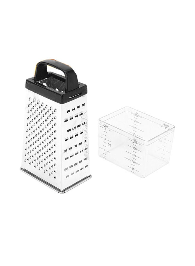 Manual Cheese Vegetable Grater Box Silver 20.00x8.50x8.50centimeter