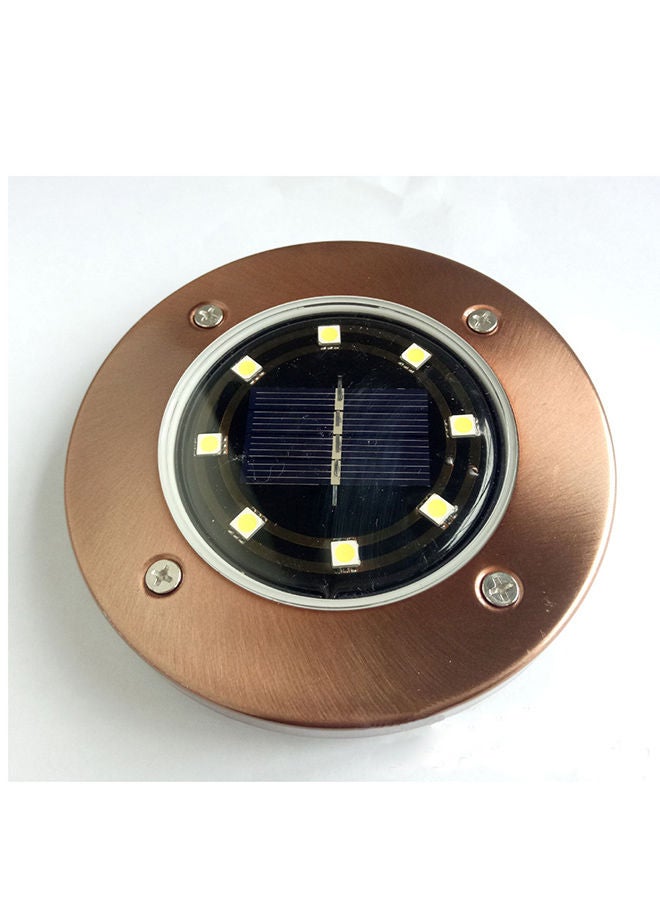 4-Piece Waterproof Solar Path LED Light Set Black/Gold