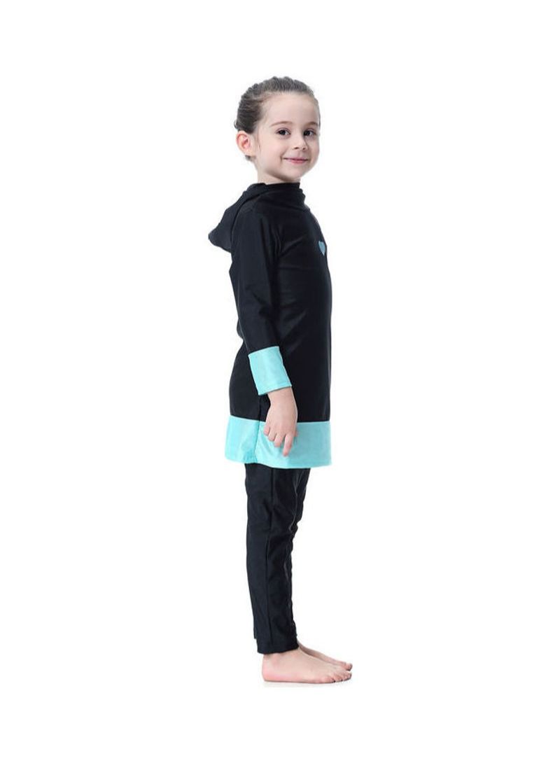 Swimwear Burkini With Pyjama Black/Green