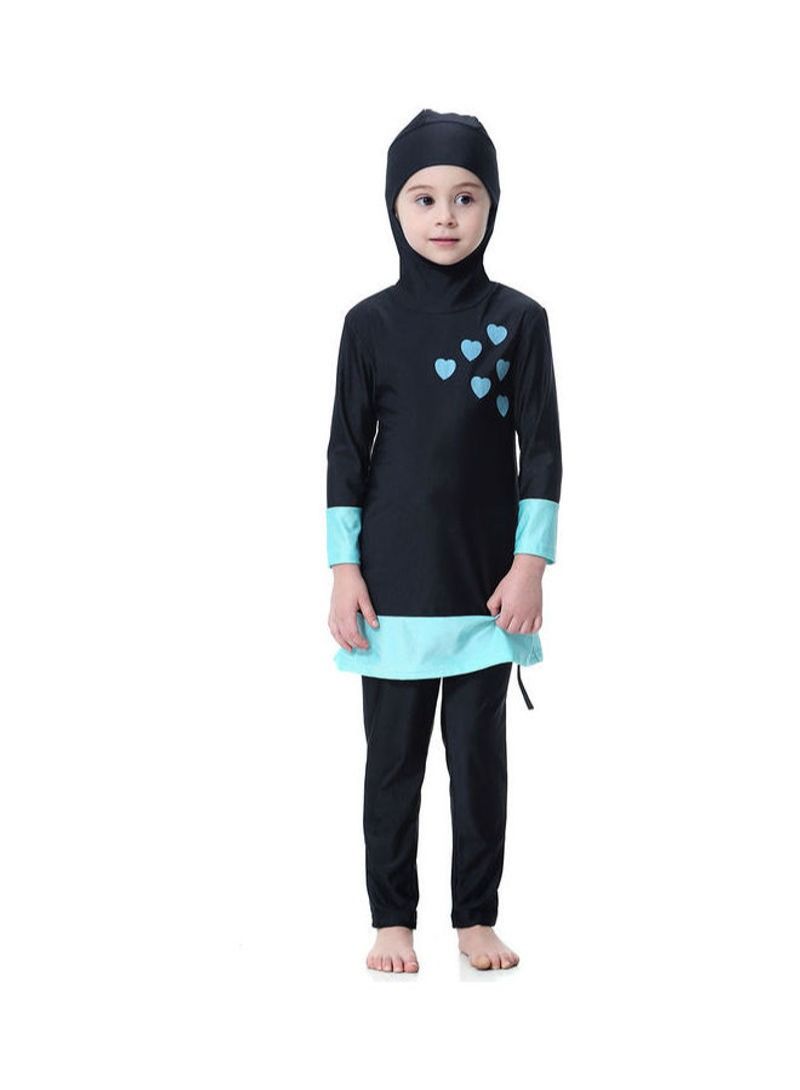 Swimwear Burkini With Pyjama Black/Green