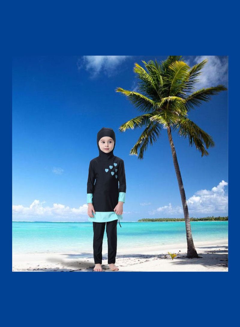 Swimwear Burkini With Pyjama Black/Green