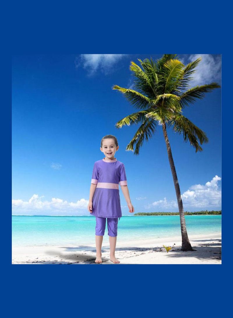 Swimwear Burkini With Pyjama Purple