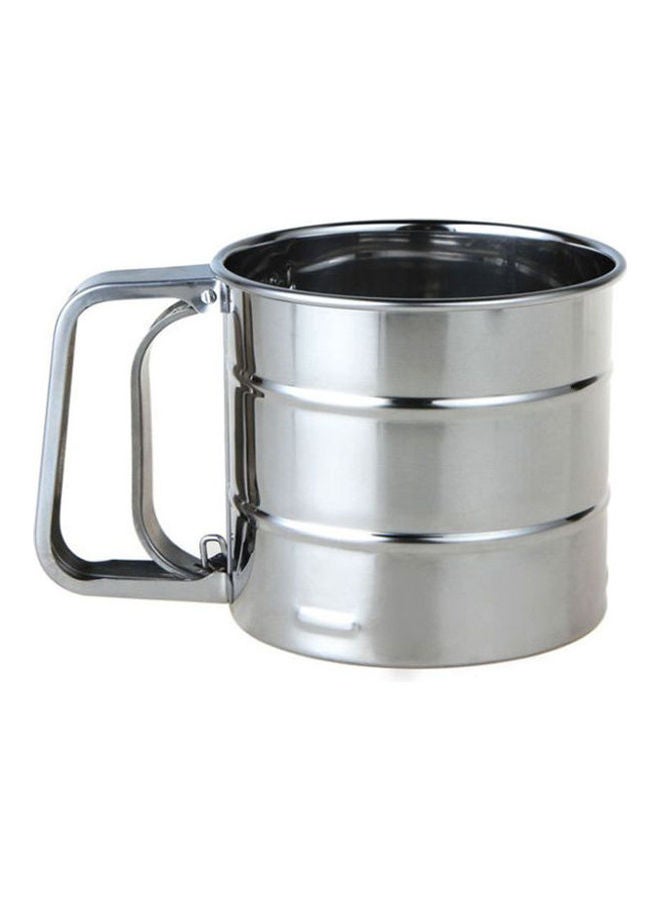 Kitchen Aid Flour Sifter One Hand With Meshes Cup Silver