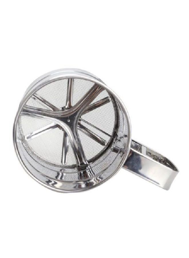 Stainless Steel Hand Sifter Sieve Cup Silver