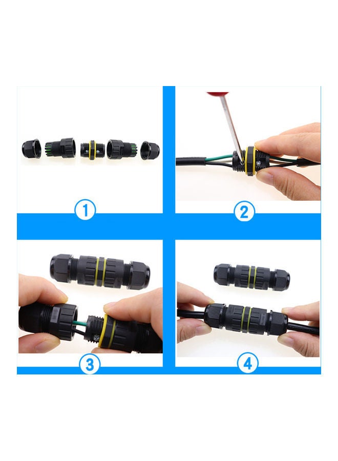 3-Pin Cable Connector Black/Yellow