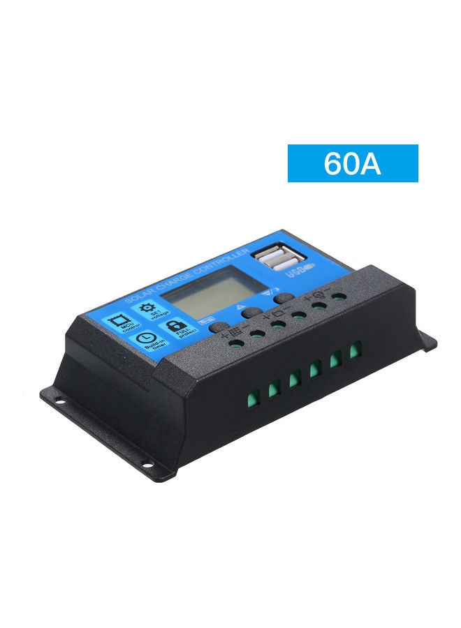 60A Solar Charge Controller Blue/Black