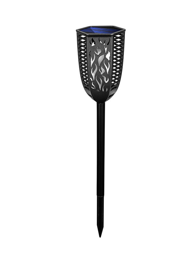 Solar Flickering Outdoor Lawn Lamp Black 32.2 x 11 11.2cm