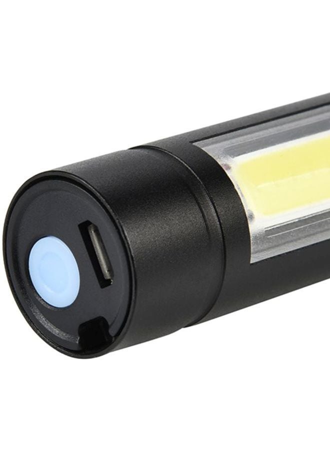 Mini Q5 LED USB Rechargeable Flashlight Torch Lamp Light 3Modes Black