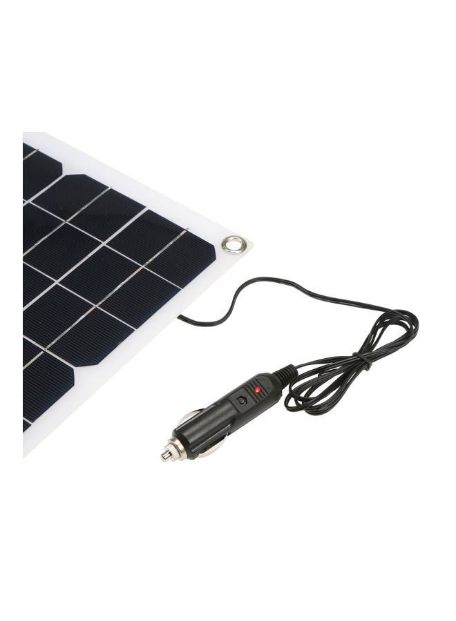 Solar Power Charging Panel With Car Charger Black 420x280mm