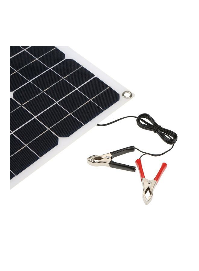 Solar Power Charging Panel With Car Charger Black 420x280mm