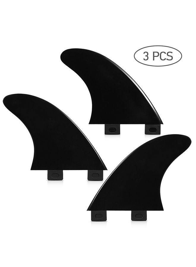 3-Piece Fiberglass Nylon Surf Fins Set